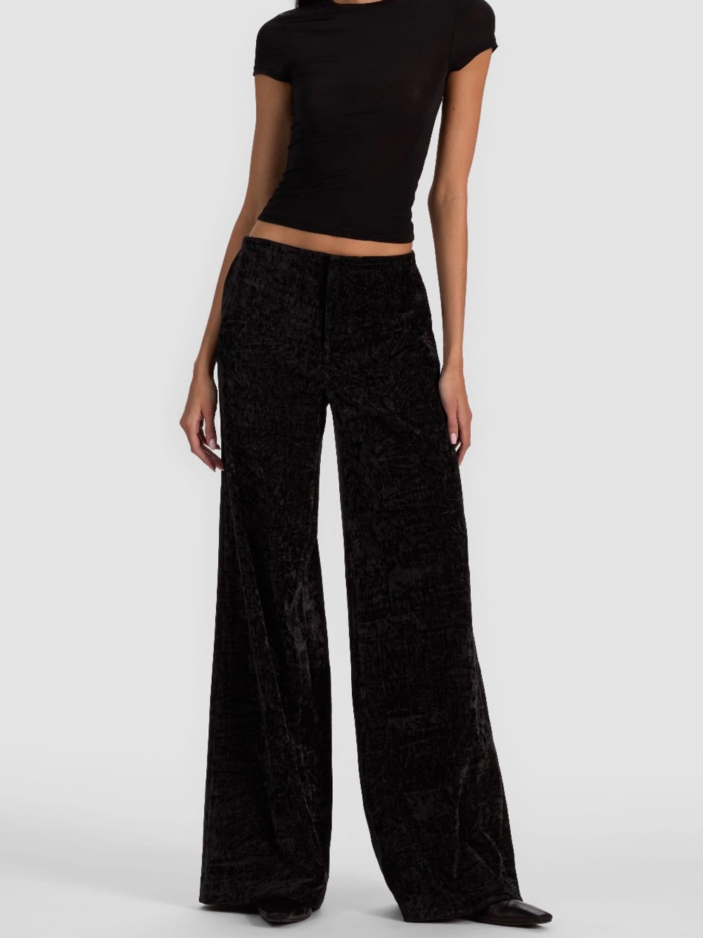 alice + olivia Wide Leg Pants Black Size 4